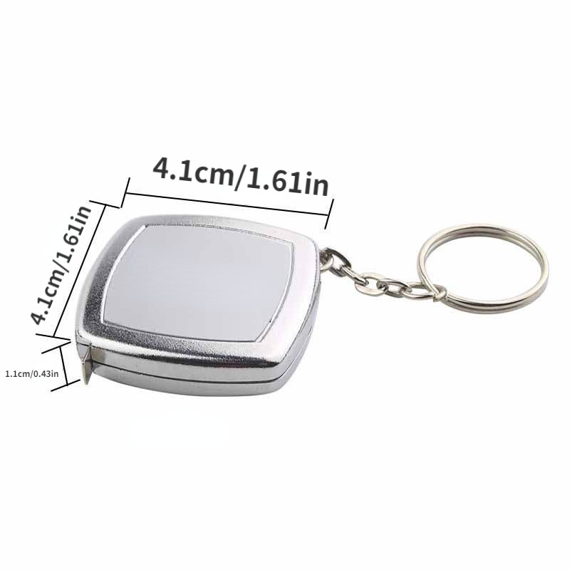 Homemaxs Tape Measure Measuring Keychain Mini Body Steel Tailor Clothing Keyring Ring Key Measures Fabric Sewing Miniature, Women's, Size: 10X4.5X1CM
