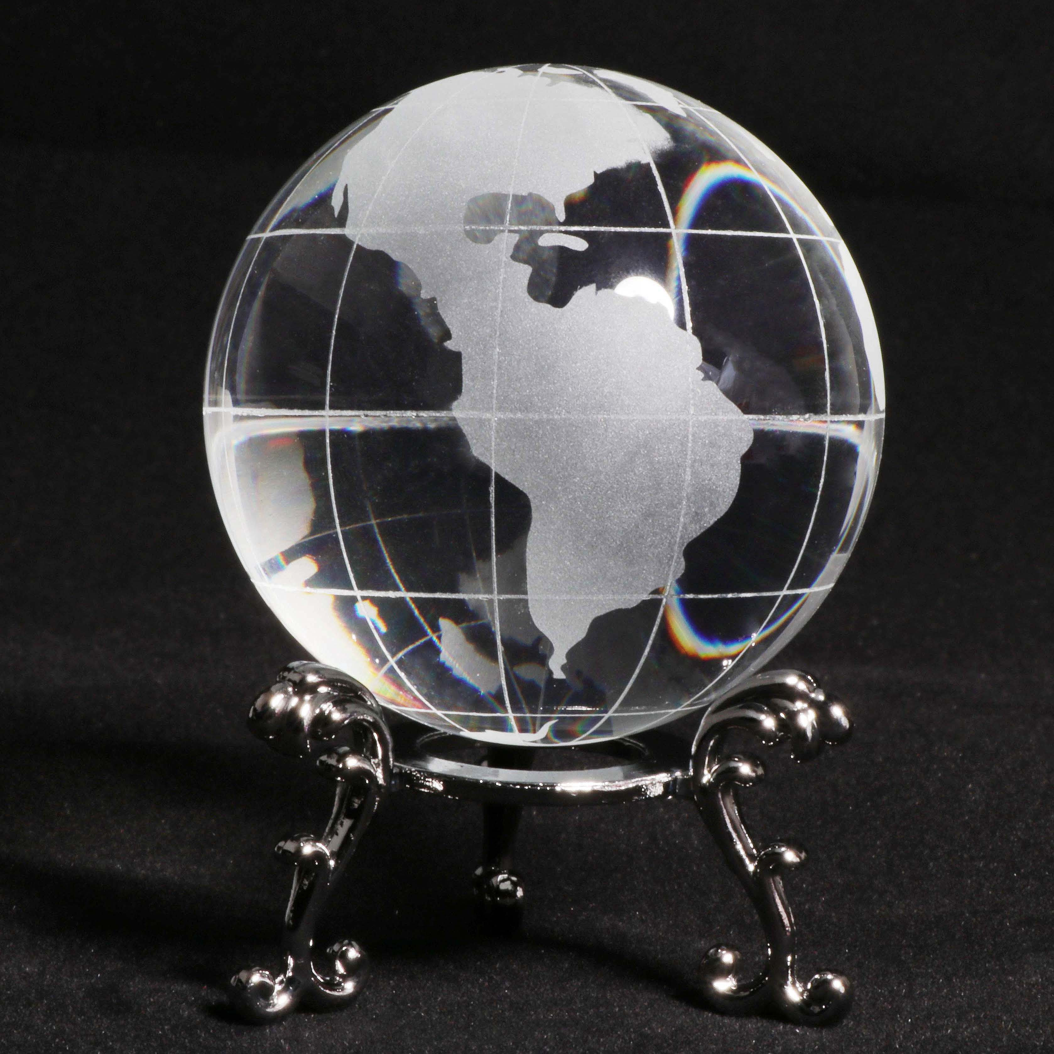 Globe De Cristal 1pc, Boule De Verre De Cristal De Presse-papiers