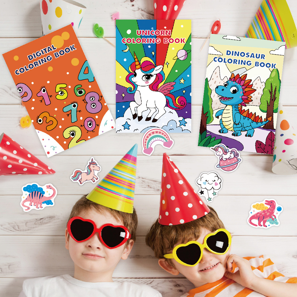 Dinosaur Coloring Books Small Coloring Books Birthday Party - Temu