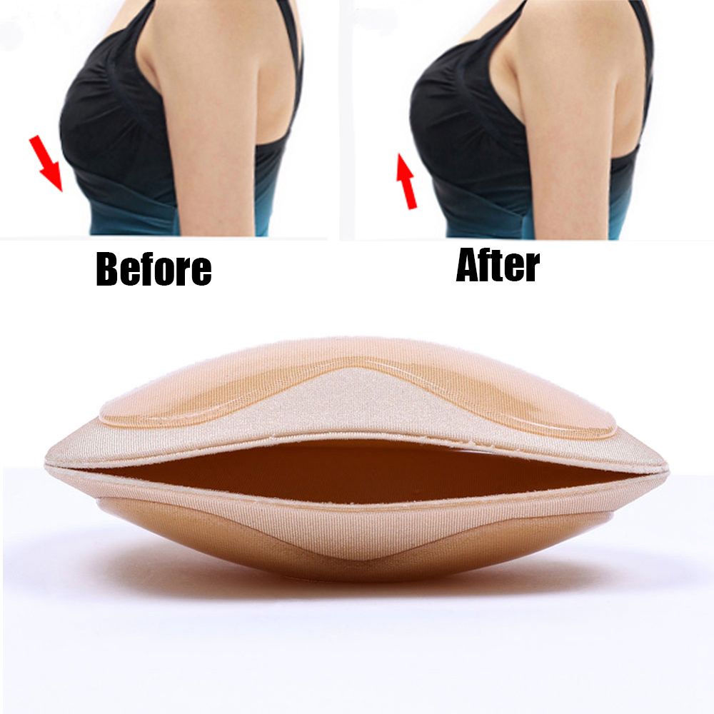 Breathable Push Up Padded Bikini Bra Pad With Invisible Paste For
