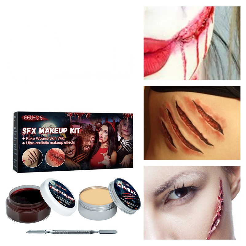 Transparent Color, Scars Powder Set, Wound Scars Powder, For Scar Makeup  Special Effect Makeup 
