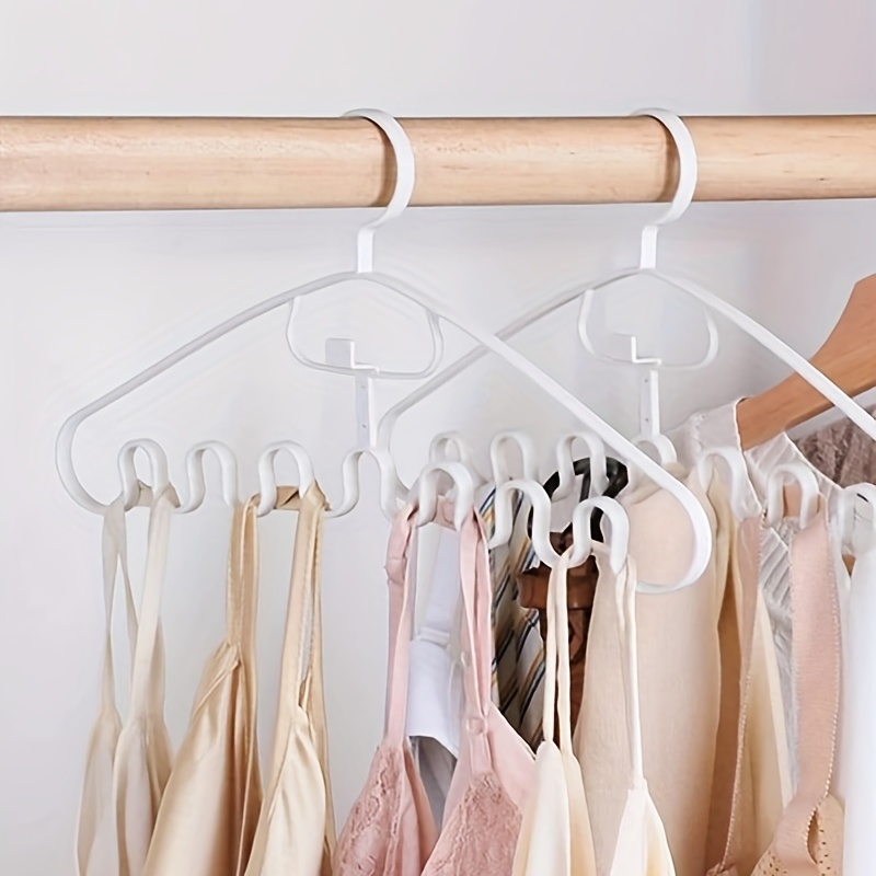 Pp Hangers, Large Wavy Clothes Hangers, Seamless Non-slip Plastic Clothes  Hangers, Multifunction White Clothes Hanger For Household - Temu