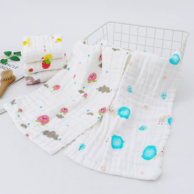 4 layer Muslin Cotton Feeding Bib Soft Gauze Baby Face Towel - Temu