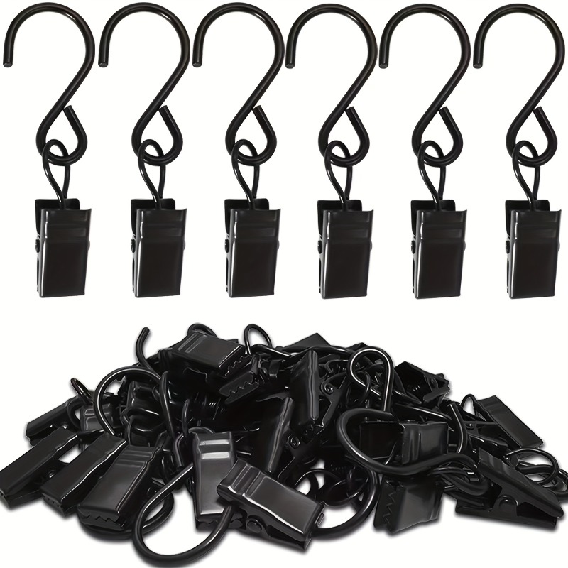20pcs S Hooks for Curtains 5.71cm Hanging Party Light Clips Hangers
