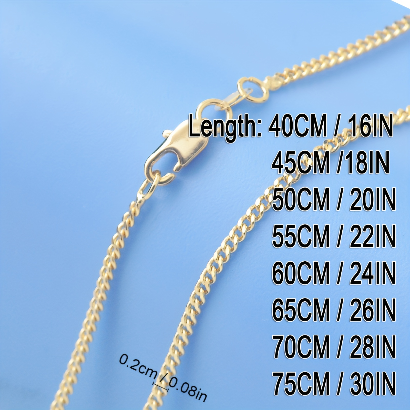 12Pcs/Pack 45cm Necklace Chains Bulk For DIY Making Materials