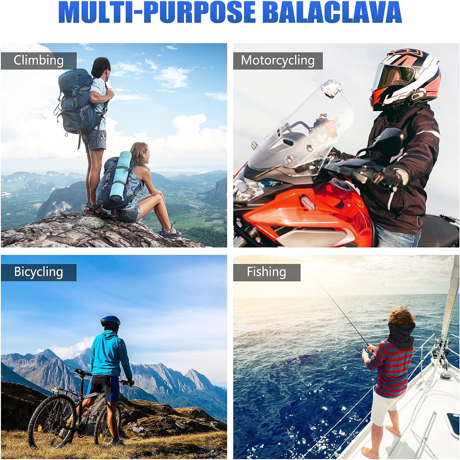 Breathable Face Mask with UV Protection for Outdoor Sports