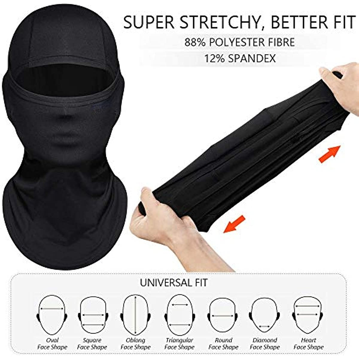 Breathable Face Mask with UV Protection for Outdoor Sports