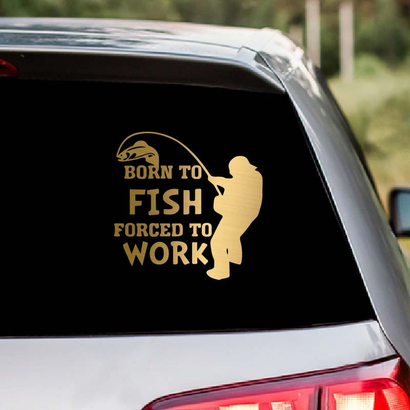 born Fish Forced Work Auto Stickers Creative Auto - Temu Hungary