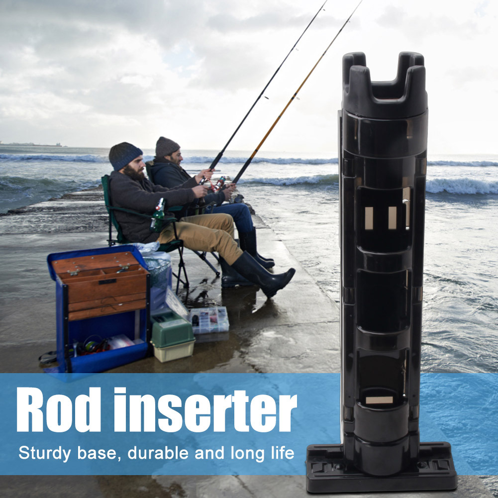 Adjustable Fishing Barrel Sided Rod Inserter Rack Detachable - Temu