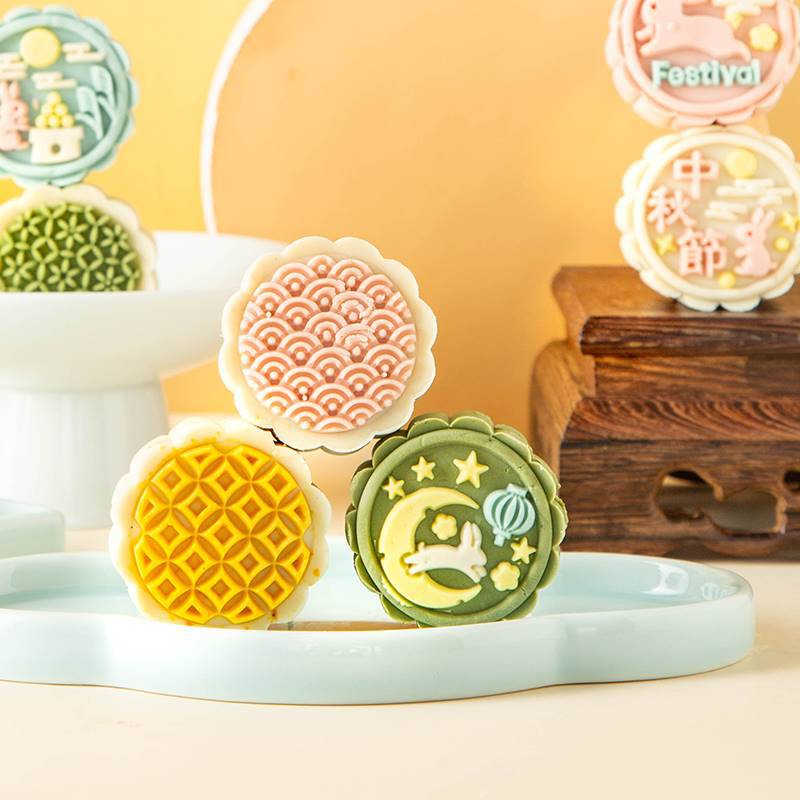 Mooncake Stamps Diy Baking Gadgets Kitchen Accessories For Mid-autumn  Festival