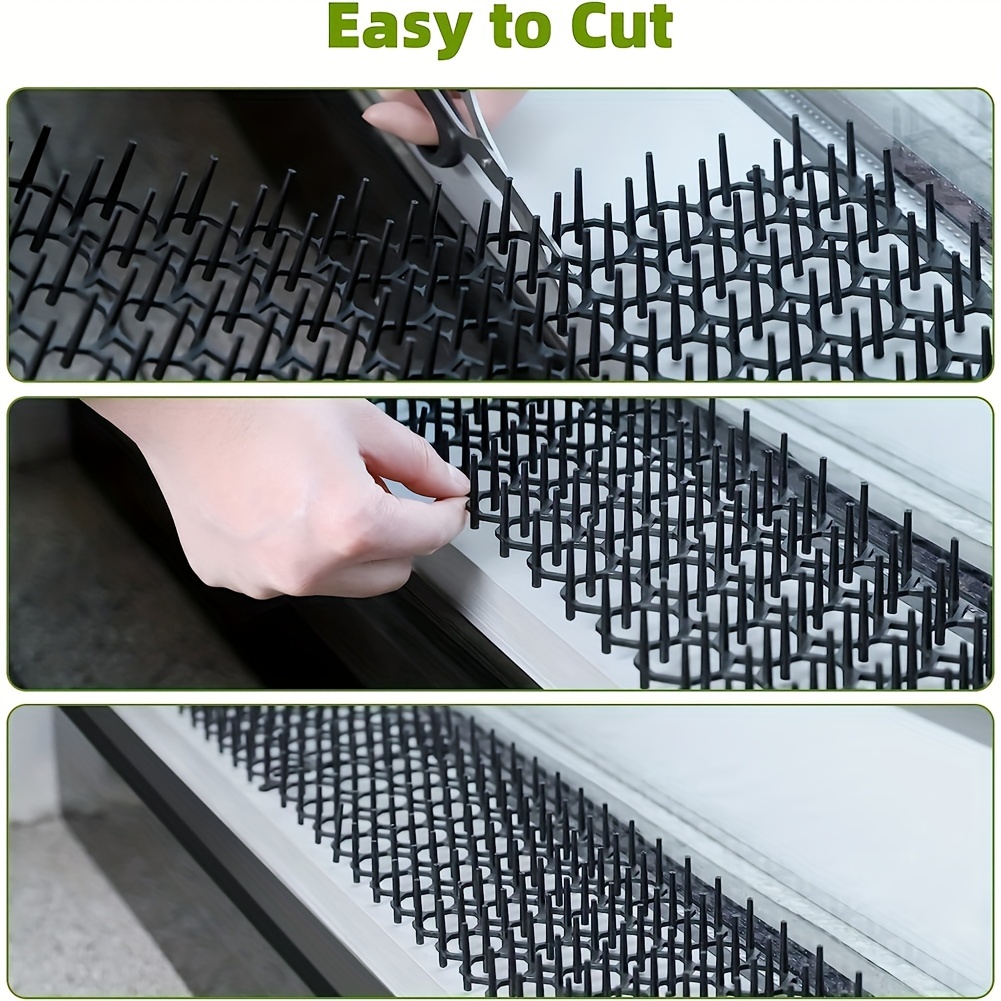 4pcs Cat Scat Mats With Spikes Prickle Strips - Cat Deterrent Spikes