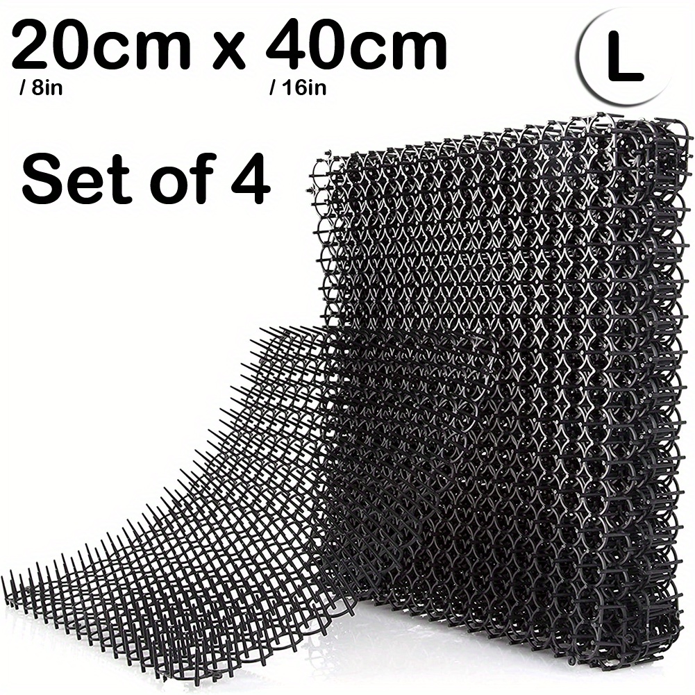 4pcs Cat Scat Mats With Spikes Prickle Strips - Cat Deterrent Spikes