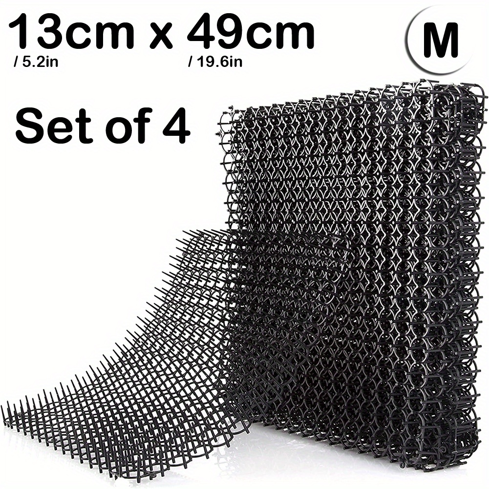 4pcs Cat Scat Mats With Spikes Prickle Strips - Cat Deterrent Spikes