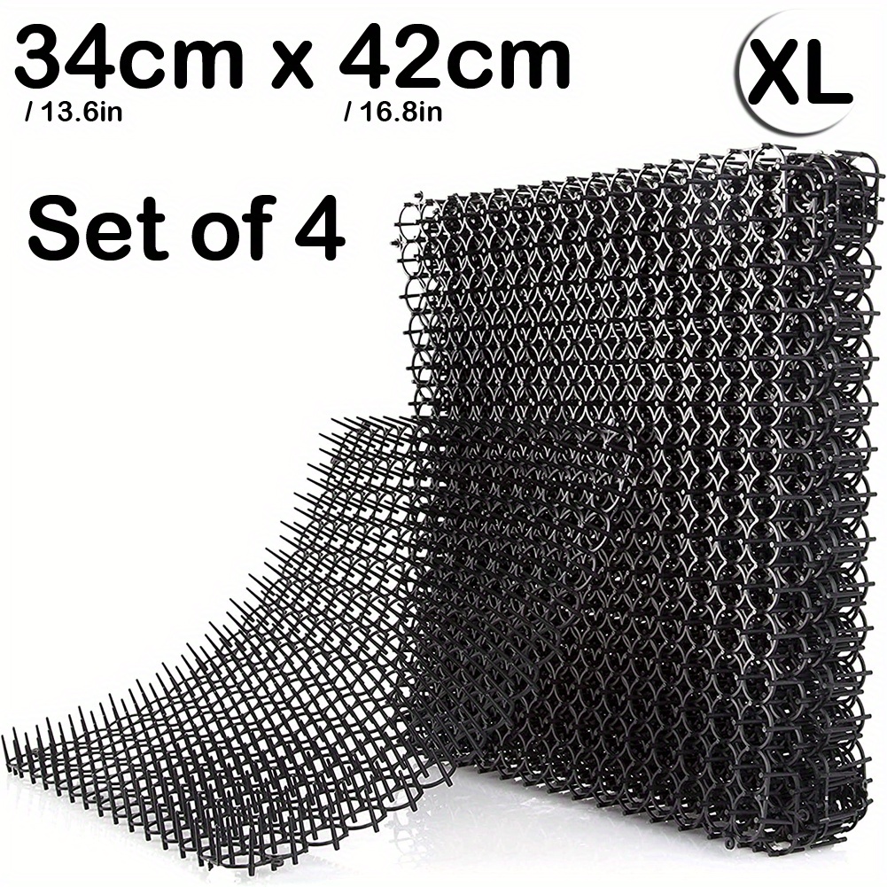 4pcs Cat Scat Mats With Spikes Prickle Strips - Cat Deterrent Spikes