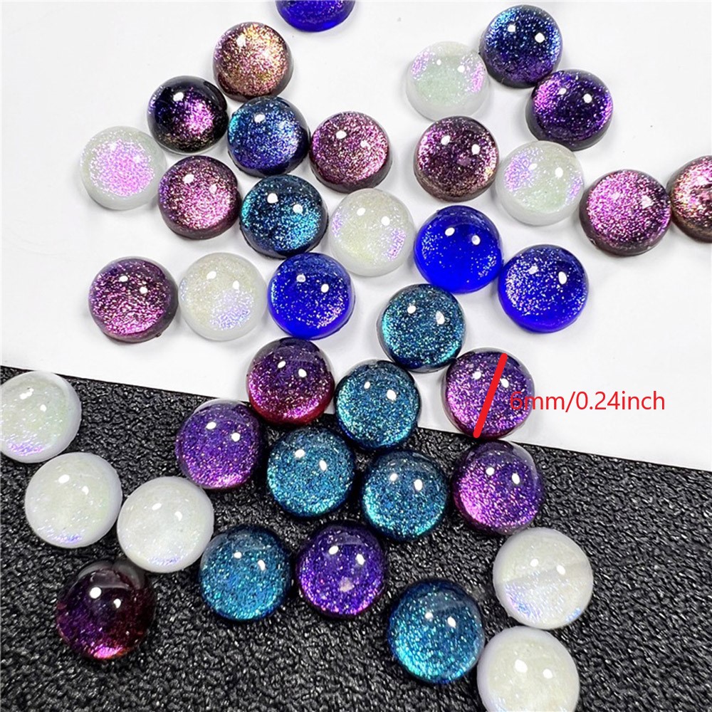 Glitter Doll Eyes Resin Gradient Glitter Powder Flat Bottom - Temu