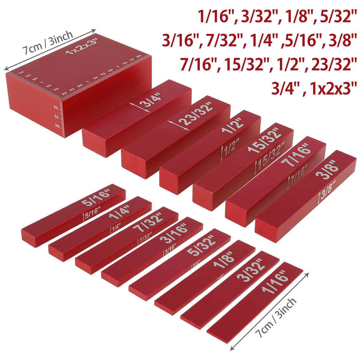 Gauge Block Set Aluminum Alloy Height Gauge Block High Temu