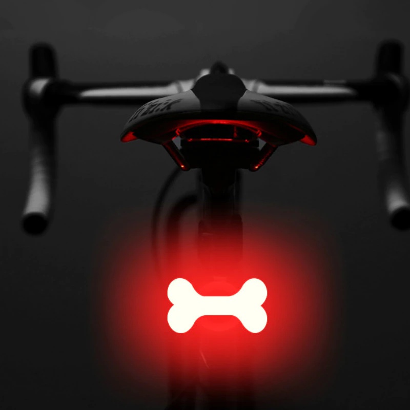 NIUCOM luz Bici Trasera LED Luces para Bicicleta para sillín con Forma  Original Huevos, testículos, corazón señalización Advertencia Seguridad