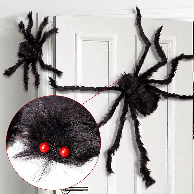 Peluche géante d'araignée noire super douce animaux en - Temu Canada