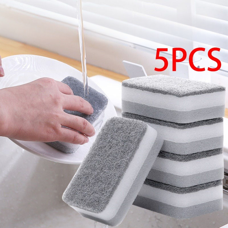 Double Side Dishwashing Sponge Pan Pot Dish Wash Sponges Household Cleaning  Tools Kitchen Tableware Dish Washing Brush For Hotel Restaurant - Temu