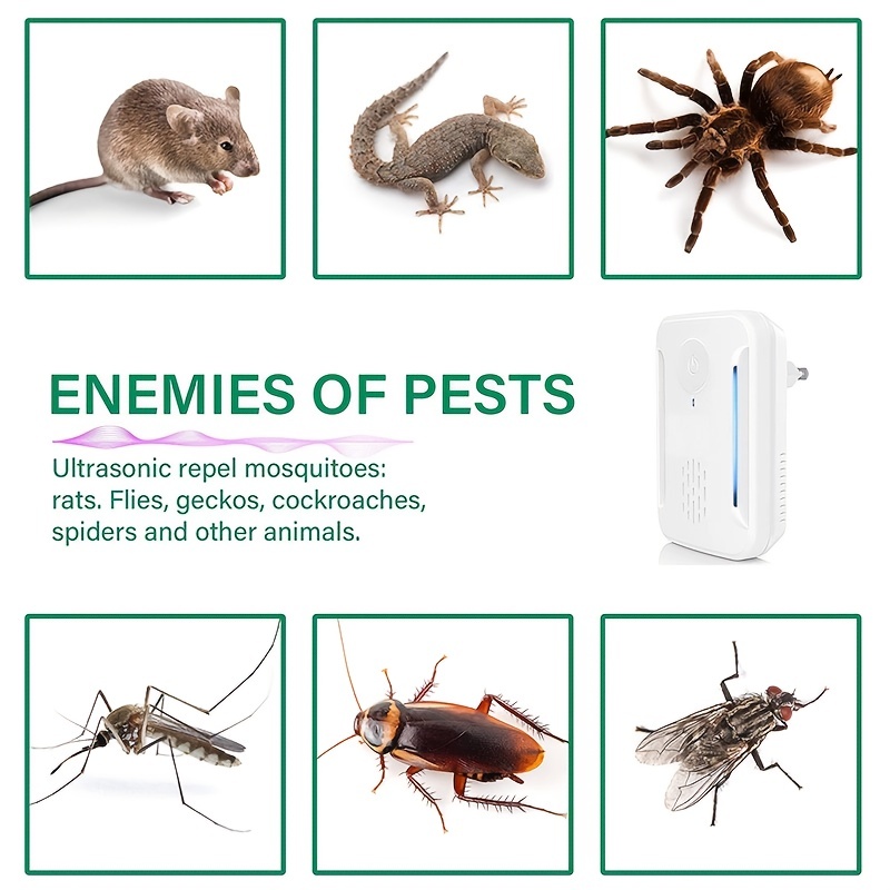 Ultrasonic Ant Mice Spider Mosquito Cockroach Insect Pest Repeller  Electr.nu