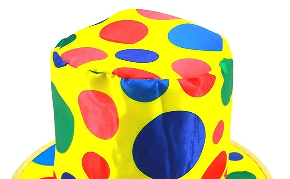 Cappello A Cilindro A Pois Clown Circo Accessorio Costumi Di Halloween  Cappello A Tesa Larga Di Carnevale Cosplay Cappellini Feste Di Compleanno  Decorazione Regalo Colorato Da 2,32 €