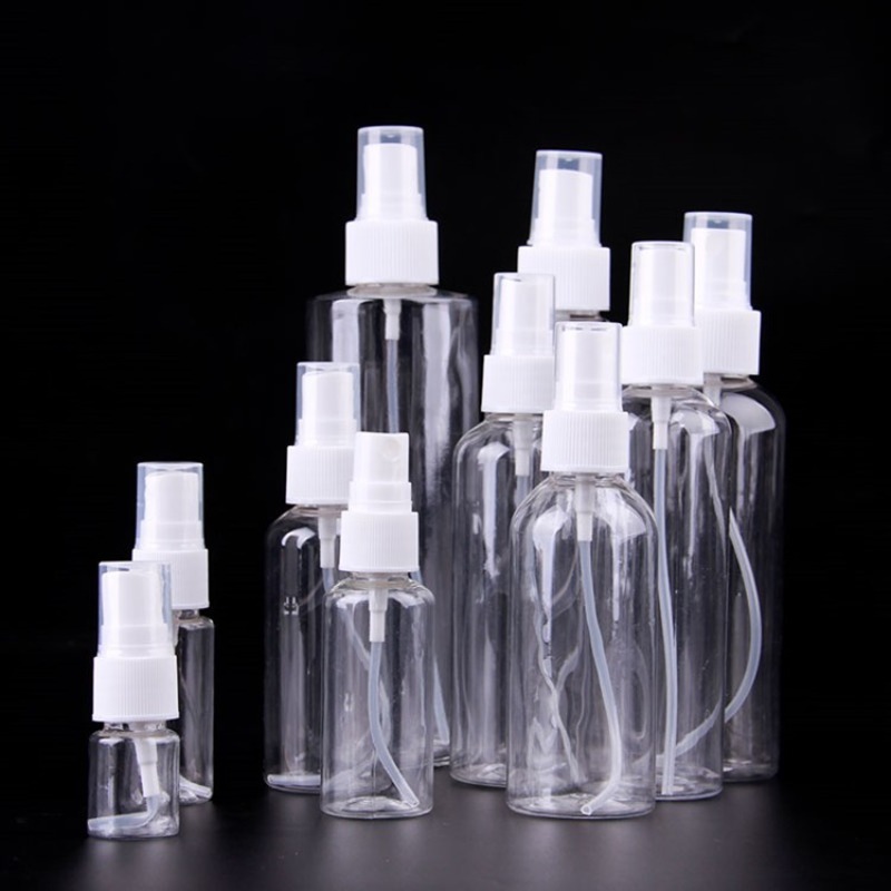 2Pcs Flacon Spray Vide 100ml Vaporisateur Bouteille de Voyage Portable  Transparent en Plastique pour Parfum Eau Cosmétique Avion