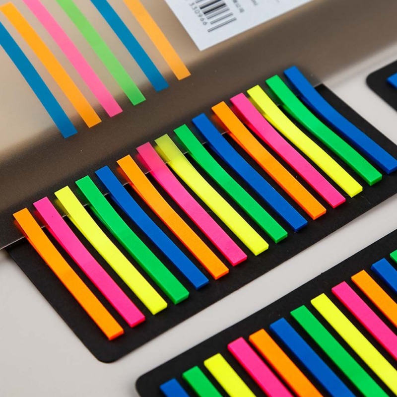 Fournitures de bureau papeterie onglets d'index transparents fluorescents  autocollants de couleur Note autocollante – les meilleurs produits dans la  boutique en ligne Joom Geek