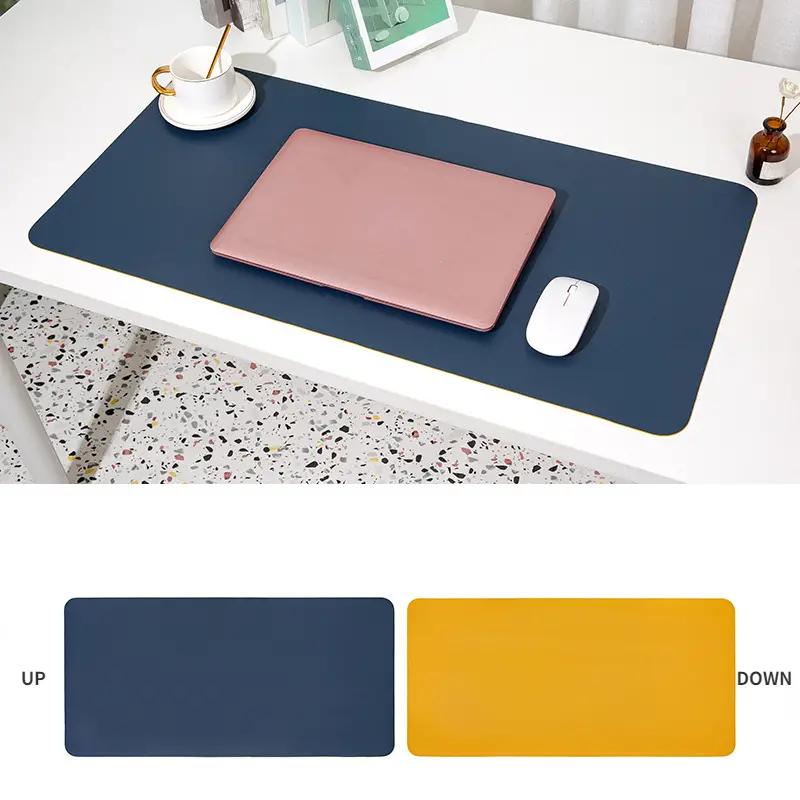 Navy leather desk online pad