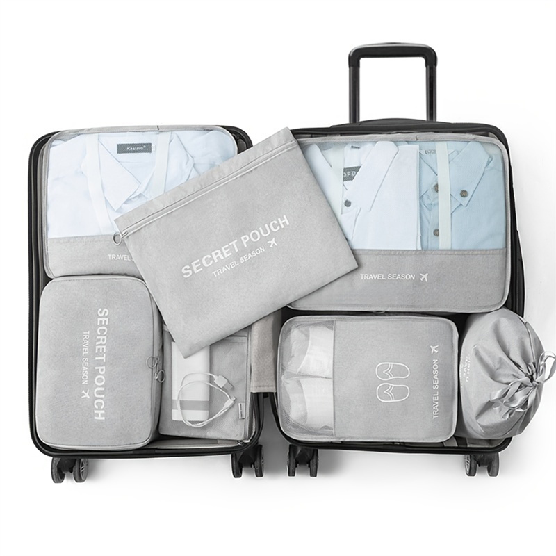 Packing Cubes, Lightweight Travel Luggage Organizer With Shoe Bag, Toiletry  Bag & Laundry Bag - Temu Qatar