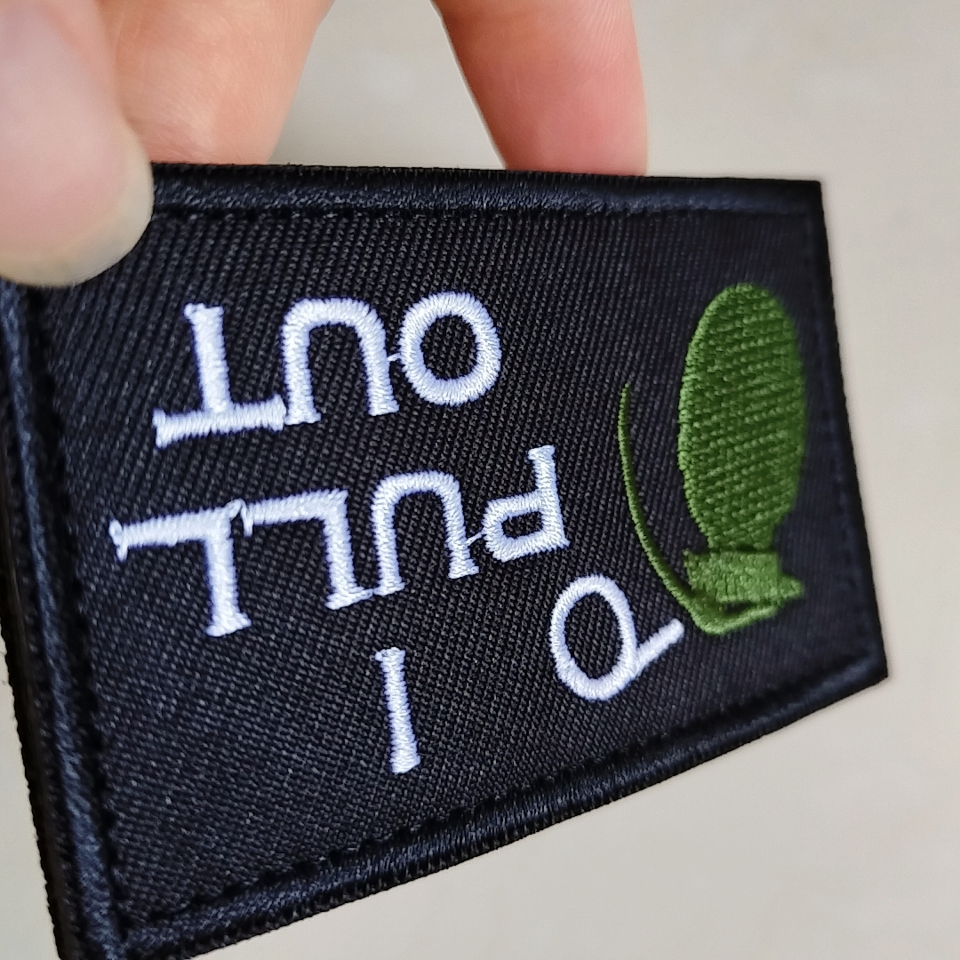 Tactical I Pull Out Funny Military Patch Embroidered - Temu