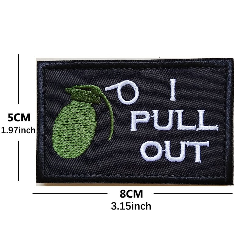 Set of 3 Embroidery Iron-on Funny Tactical Patches forgive 