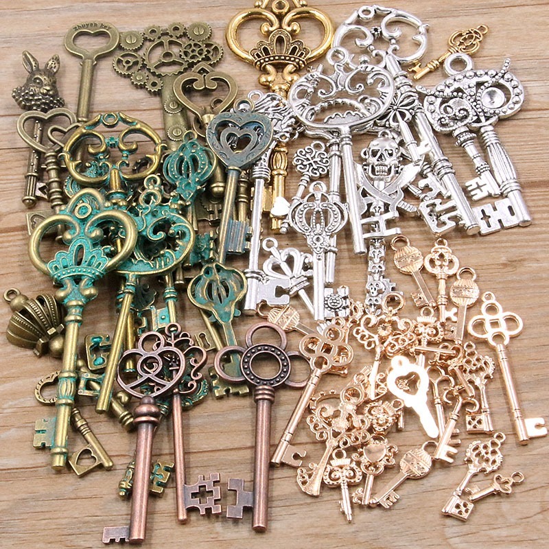Mixed - Random Letter Set - Mini Metal Charms - Sewing Accesories