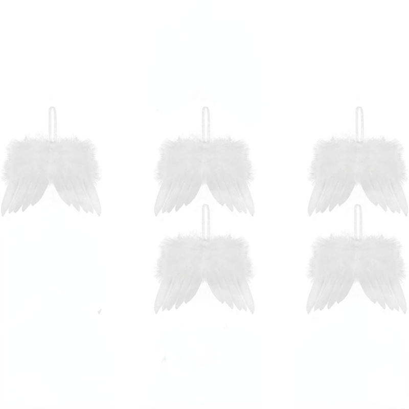 White Angel Wings Christmas Ornaments Angel Feather Wings - Temu