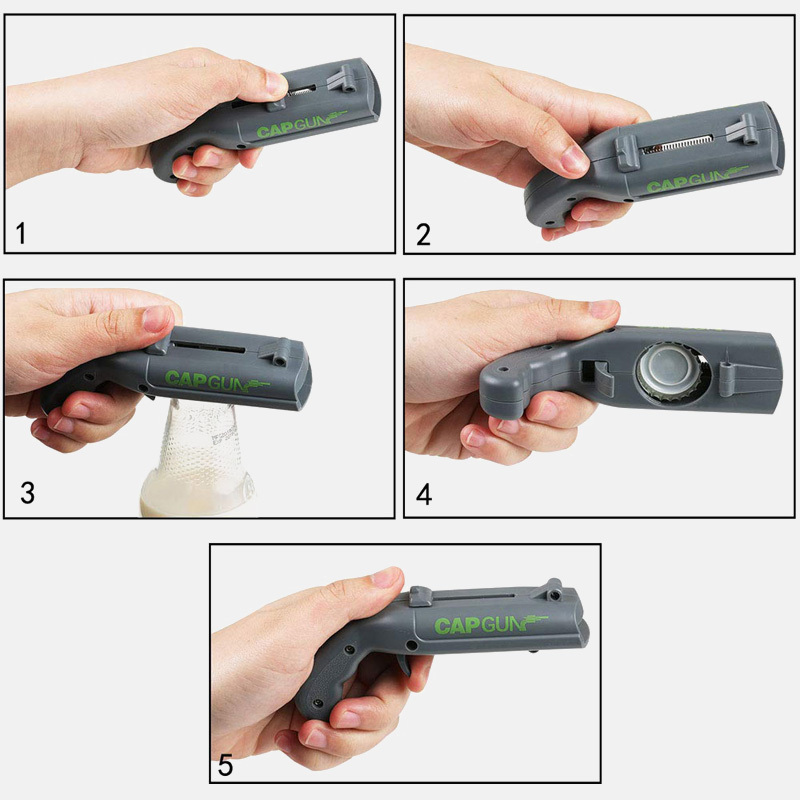 creative portable drink opener cap gun bottle opener open cap gun drink bottle opener shooter party outdoor celebration tool eid al adha mubarak details 10