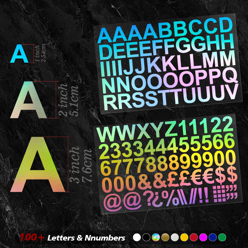 24 hojas de calcomanías de letras grandes, 318 letras autoadhesivas  adhesivas en letras de vinilo mayúsculas impermeables del alfabeto, letras