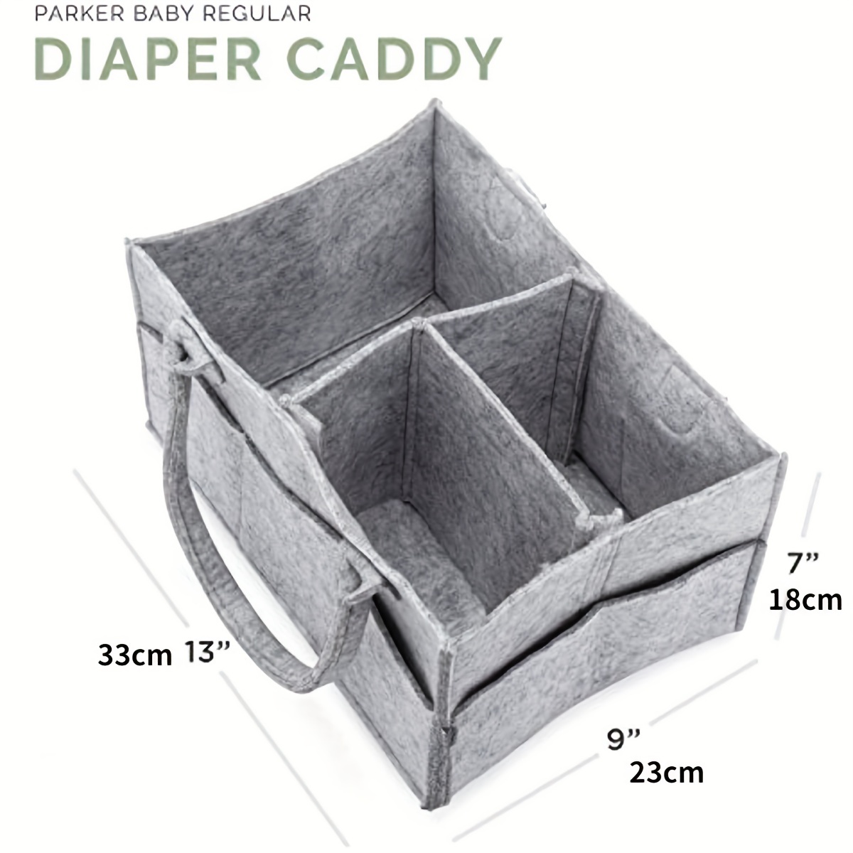 Baby Diaper Caddy Organizer Nursery Storage Bin Portable Storage Basket