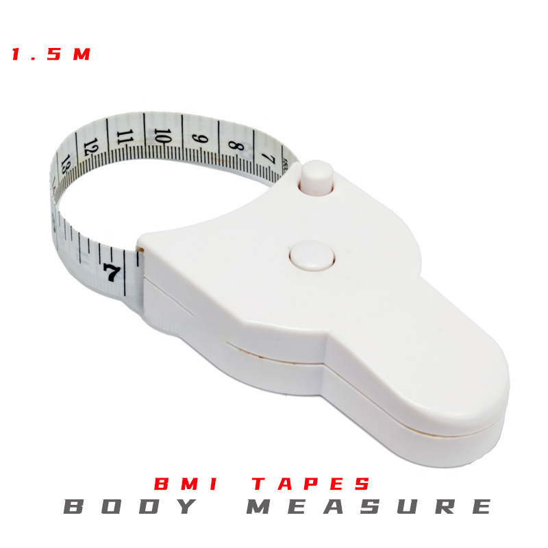 Self-tightening Body Measuring Tape Ruler 150cm/60 Inch Sewing Tailor  Dressmaking Measure Ruler Meter Film for Waist Chest Legs