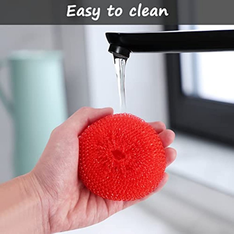 Brosse vaisselle plastique assorti couleurs rond – Cleany