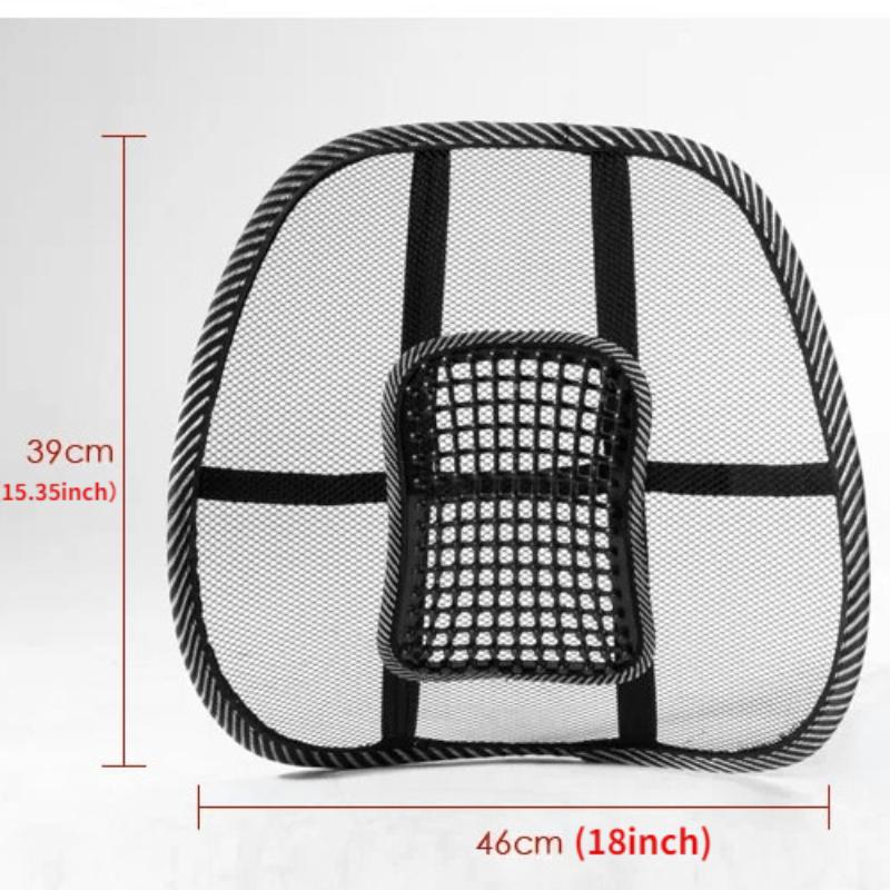 Chair Back Support Massage Cushion Mesh Relief Lumbar Brace - Temu