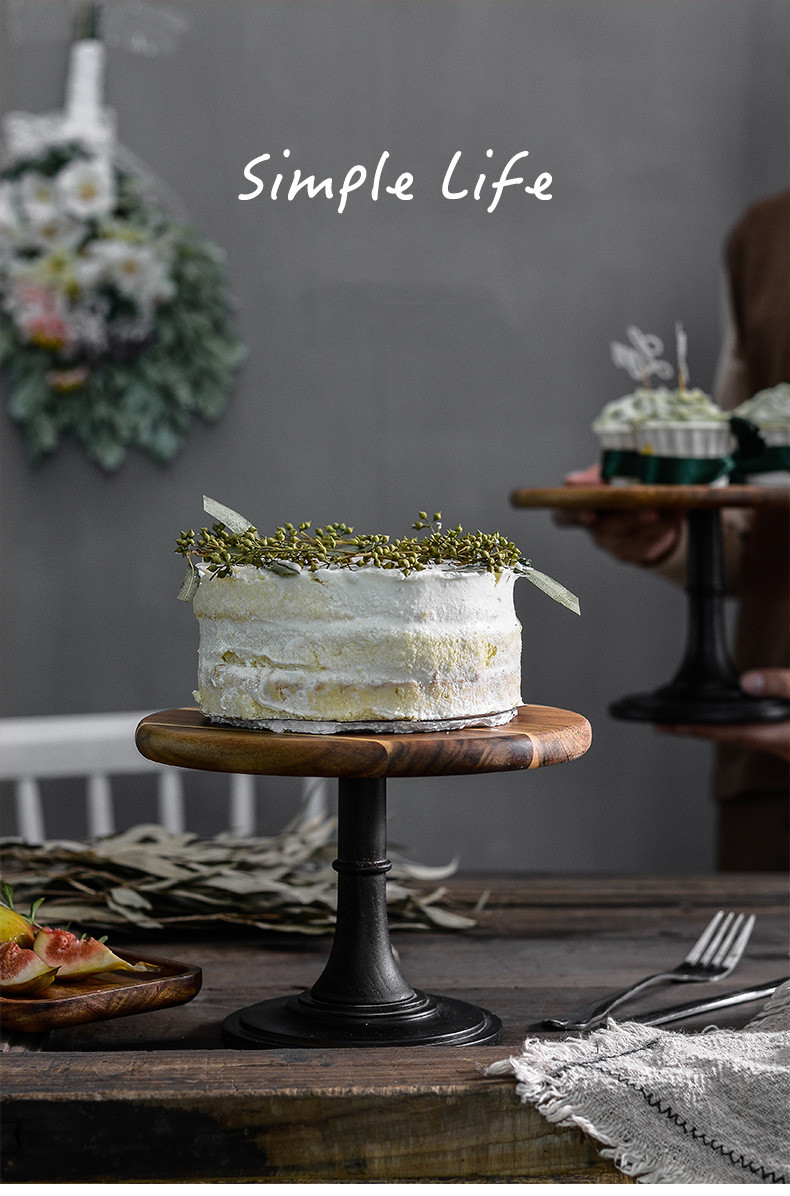 Alzata per torta in legno