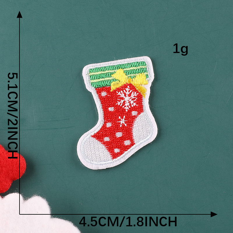 Cute Embroidered Patches Christmas Ornament Cloth Stickers - Temu