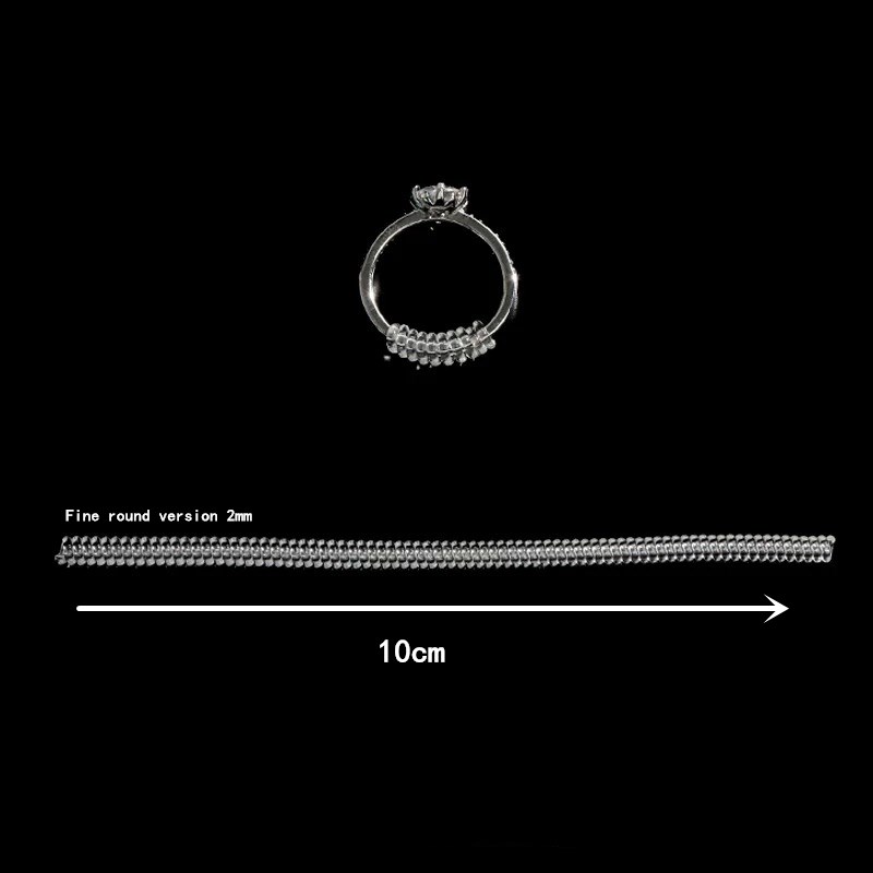 Ring Size Adjuster Spiral Tightener Transparent Ring - Temu