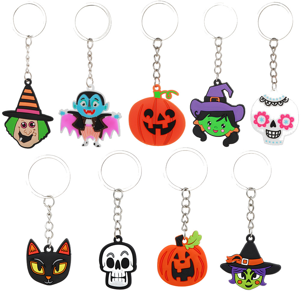 Keychain Making Supplies Halloween Pendant Charms Keyring Monster Ghost  Stainless Steel Car Keyholder For Women Gothic Jewelry - AliExpress