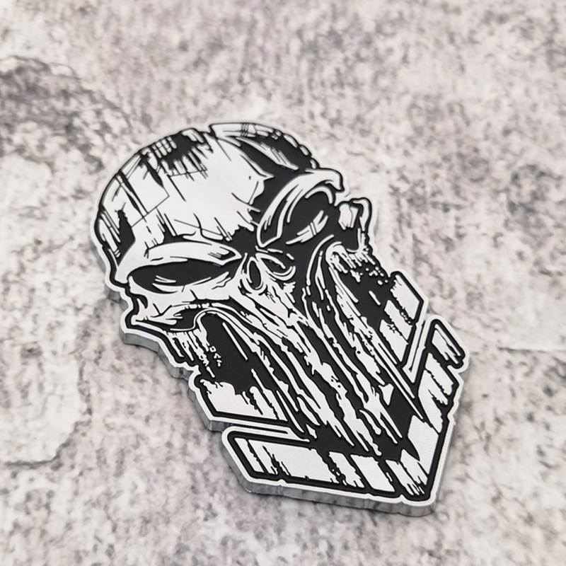 Metal Skull Punisher Aufkleber Emblem Badge Logo