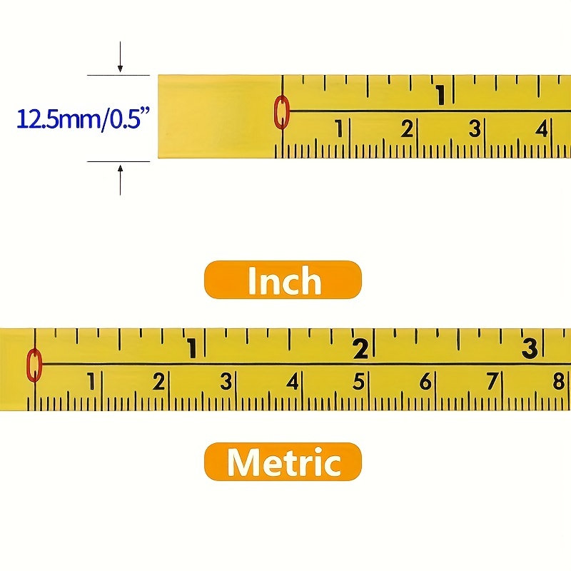 Self adhesive Tape Measure Metric Scale Miter Track Steel - Temu