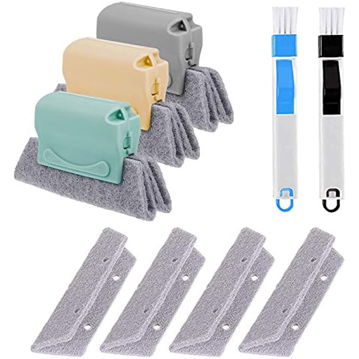 2 in 1 Window Groove Cleaning Brush Door Groove Cleaning Cloth Sliding Door  Track Cleaning Tools Hand-held Windowsill Gap Brush - AliExpress