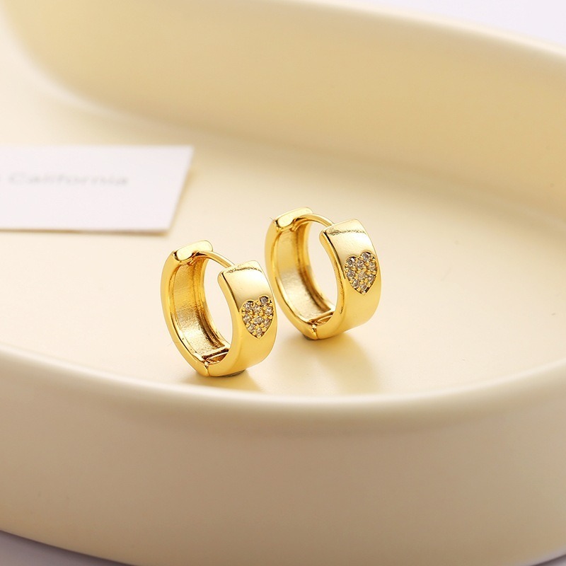 Heart Studded CZ Earrings - Perfect Gift for Any Occasion