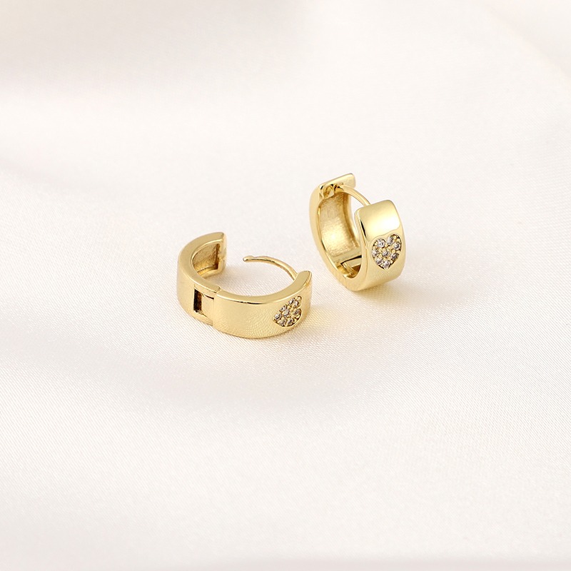 Heart Studded CZ Earrings - Perfect Gift for Any Occasion