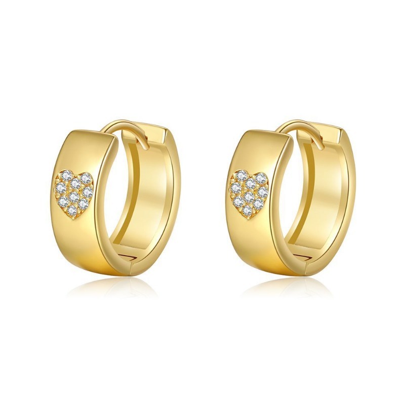 Heart Studded CZ Earrings - Perfect Gift for Any Occasion