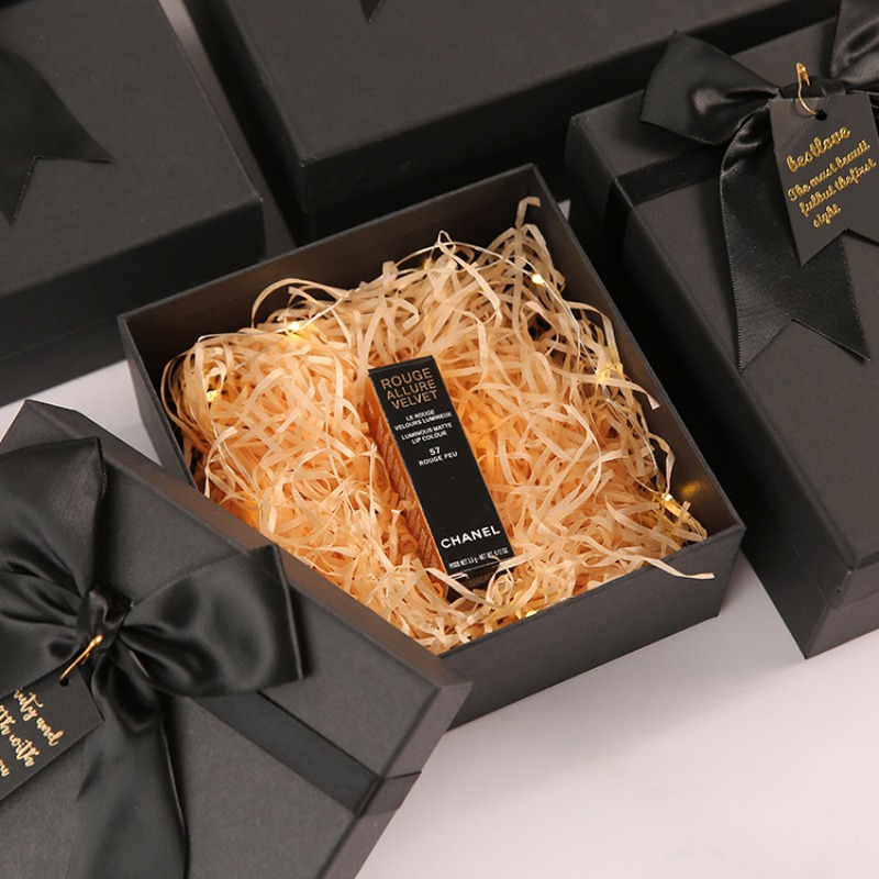 Custom Black Bowknot Birthday Gift Box Aneroid Valentine's Day The Square  Cover Packaging Carton - Temu United Arab Emirates